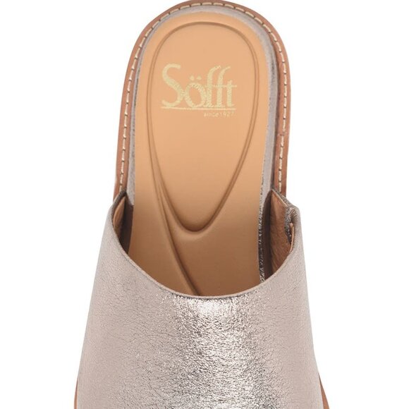 NEW SOFFT Leather Noble Comfort Slide Sandals bronze 254 3M7 - Picture 9 of 9